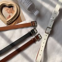 Simple Fashion Square Buckle Belt main image 5