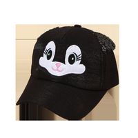 Korean Children's Sequined Bunny Cap main image 3