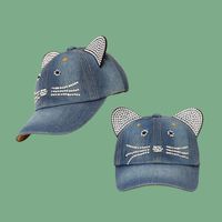 Korean Children's Cat Cowboy Sunscreen Cap Wholesale main image 4