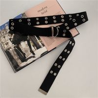 Double-ring Buckle Canvas Belt sku image 1