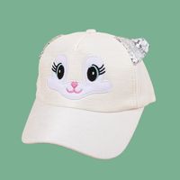 Korean Children's Sequined Bunny Cap sku image 1