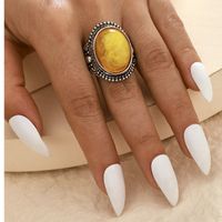Simple Fashion Beeswax Alloy Ring main image 5