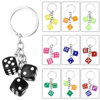 Dice Resin Keychain main image 1