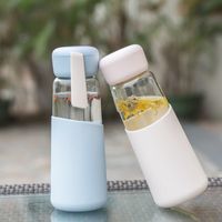Korean Solid Color Portable Glass Water Cup main image 3