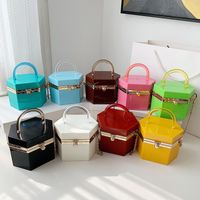 Fashion Solid Color Metal Chain Bag main image 2