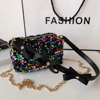 Korean Sequin Chain Shoulder Messenger Bag main image 1