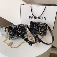 Korean Sequin Chain Shoulder Messenger Bag main image 6