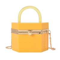 Fashion Solid Color Metal Chain Bag sku image 1