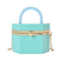 Fashion Solid Color Metal Chain Bag sku image 4