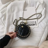Fashion Pearl Chain Small Round Bag sku image 1