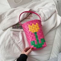 Tragbare Tasche Des Koreanischen Blumenherzens Gewebt sku image 6