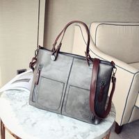 Large Pu Leather Streetwear Tote Bag Handbag sku image 2