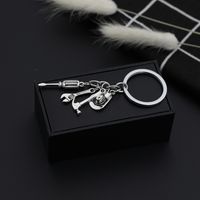 Simple Saw Tool Set Alloy Keychain Wholesale main image 5