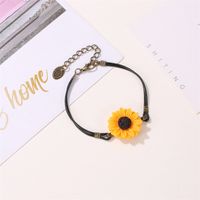 Cute Sunflower Alloy Bracelet Wholesale main image 3