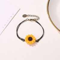 Cute Sunflower Alloy Bracelet Wholesale main image 5