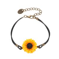 Cute Sunflower Alloy Bracelet Wholesale main image 6
