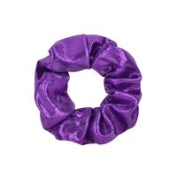 Simple Solid Color Laser Fabric Hair Scrunchies main image 4