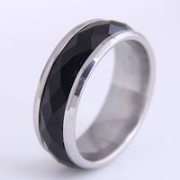 Korean Simple Stainless Steel Ring main image 3
