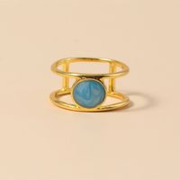 Fashion Inlaid Turquoise Ring main image 4