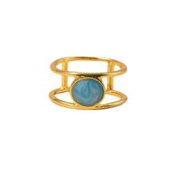 Fashion Inlaid Turquoise Ring main image 6