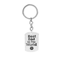 Fashion English Lettering Father's Day Alloy Keychain sku image 1