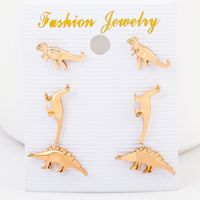 Fashion Dinosaur Earrings Three-piece Set Wholesale sku image 1