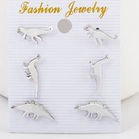 Fashion Dinosaur Earrings Three-piece Set Wholesale sku image 2