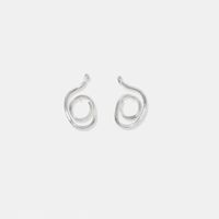 Simple Irregular Spiral Earrings sku image 2
