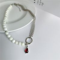 Fashion Tassel Gemstone Necklace Wholesale sku image 1