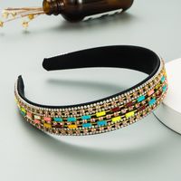 Korean Fashion Colorful Rhinestone Chain Headband main image 3