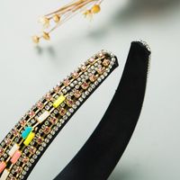 Korean Fashion Colorful Rhinestone Chain Headband main image 5