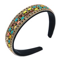 Korean Fashion Colorful Rhinestone Chain Headband main image 6
