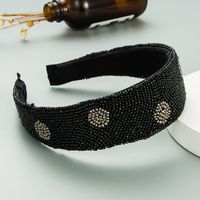 Baroque Handmade Beaded Polka Dot Headband main image 5