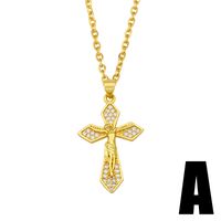 Hip Hop Diamond Cross Pendant Clavicle Chain main image 3