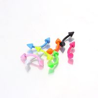 Neon Color Baking Varnish Stainless Steel Body Piercing Jewelry main image 5