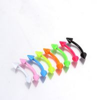 Neon Color Baking Varnish Stainless Steel Body Piercing Jewelry main image 6