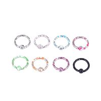 Hot Sale 8-color Paint Stainless Steel Body Piercing Jewelry main image 6