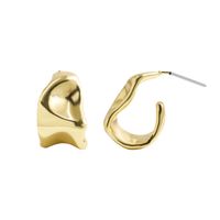 Retro Circle Geometric Copper Earrings sku image 2