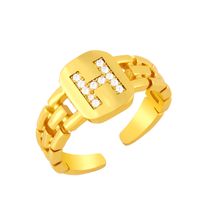 Simple Letter Open Ring sku image 8