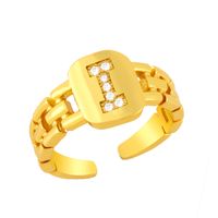 Simple Letter Open Ring sku image 9