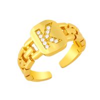Simple Letter Open Ring sku image 11