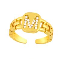 Bague Ouverte Lettre Simple sku image 13