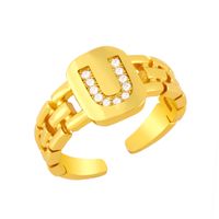 Simple Letter Open Ring sku image 21