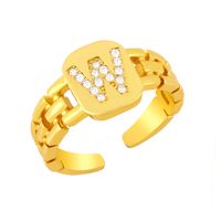 Simple Letter Open Ring sku image 23