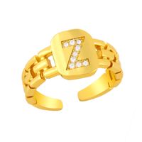 Simple Letter Open Ring sku image 26