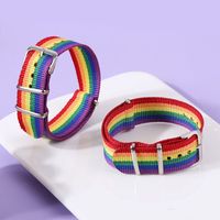 Korean Rainbow-colored Woven Couple Bracelet main image 5