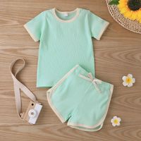 Short-sleeved Top And Shorts Two-piece Suit main image 6