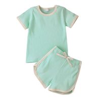 Short-sleeved Top And Shorts Two-piece Suit sku image 16