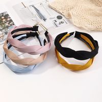Korean Cloth Solid Color Headband main image 1
