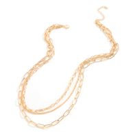 Korea Double Thick Chain Alloy Necklace main image 6